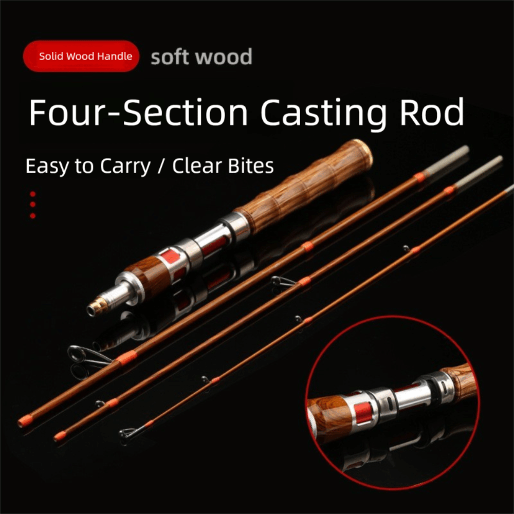 Fishing Rod Spinning - Wędka spinningowa 4-częściowa, wędka spinningowa UL